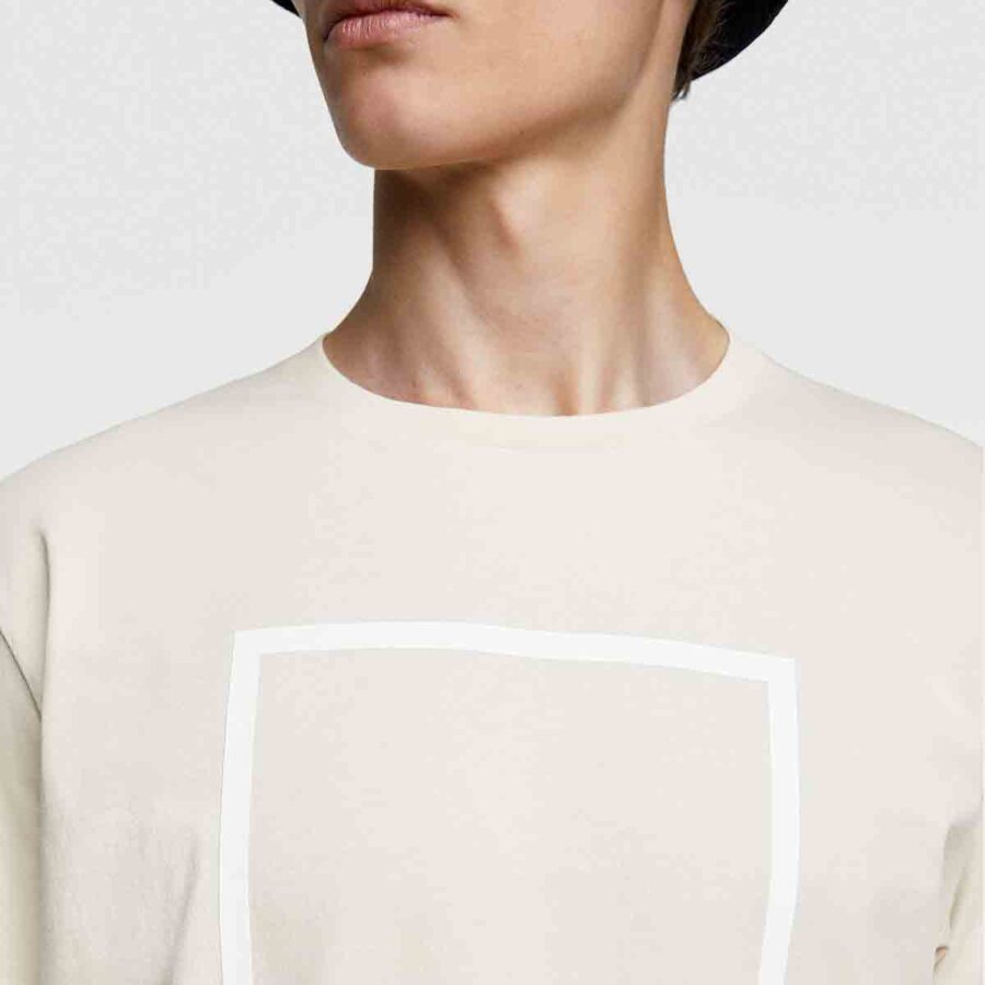 Cream Square Shirt - Image 3